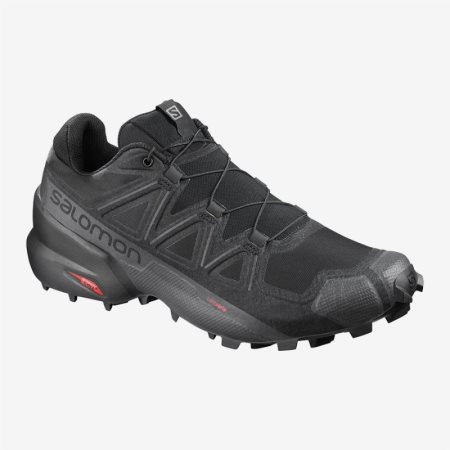 Scarpe Trail Running Salomon SPEEDCROSS 5 WIDE Uomo Nere IT 5-K73